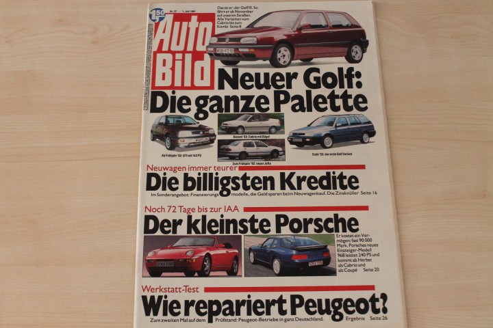 Deckblatt Auto Bild (27/1991)